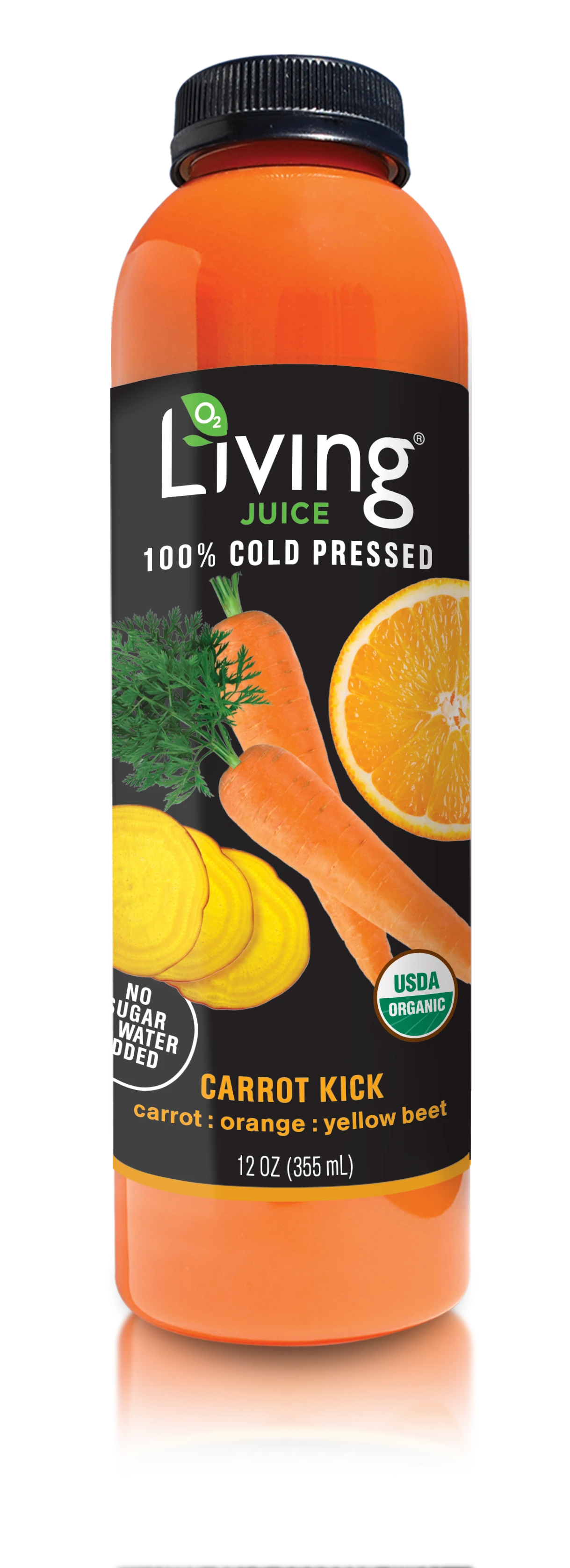 Fresh Carrot Kick Juice Certified Organic Fruits Maximize The Availability Of Nutrients No Water Or Sugar Added