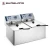 Import FSEFR-0504A Counter Top 2 Tank 2 Basket Deep Electric Chips Fryer from China