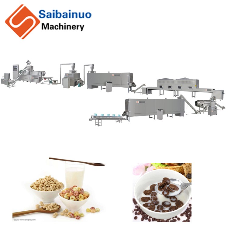 full automatic breakfast cereals food making machine production line