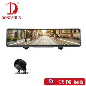 Full Touch IPS Screen 11.88 inch mirror dashcam car black box with AHD Rear Camera
