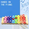 Funny hands on the piano wooden Musical Instruments toy for 3~6 years old children play and learn