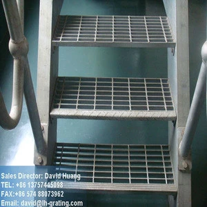 galvanized bar grating stair tread, galvanized steel grating stair tread