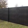 Galvanized Grid WPC lattice fence Occultation wpc kit lamelle rigid panels for 2.5m metal frame better than pvc fence