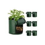 Garden round potato planting bag, vegetable and flower planting bucket, seedling bag beauty planting bag