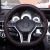 Import Genuine leather silica gel D type car steering wheel cover  quality steering wheel cover for Mercedes benz vw series car from China