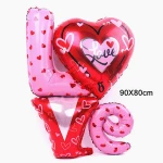 Giant Size Laser Siamese letter Love Foil Balloon Helium Ballons Birthday Wedding Valentine'S Day Party Decoration