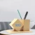 Import Gifts Office Creative Decoration Home Desk Table Organizer alarm Clock Wooden Pen Stand with Digital LED Clock Wood Pen Holder from China