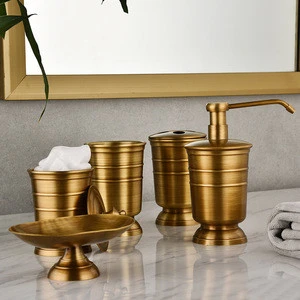 golden bathroom shower accessories