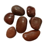 Good Quality 2-4CM Red Glass Pebbles Stones Polished For Sale