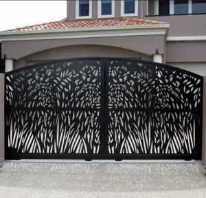 good quality garden buildings stainless steel decorative laser cutting gate fence