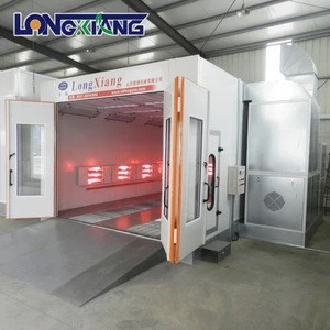 Good quality hot sale semi down draft spray booth paint room with infrared light LX-1