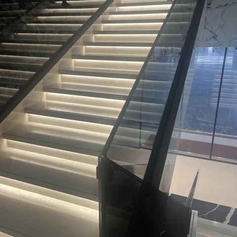 Buy Grey Glass Railing Tempered Glass For Stair from Swan glass Co.,Ltd ...