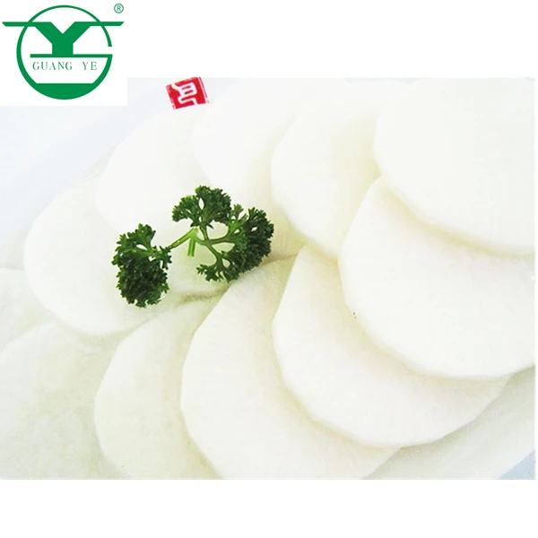 HACCP Certification Frozen vegetables of white radish round slice cut