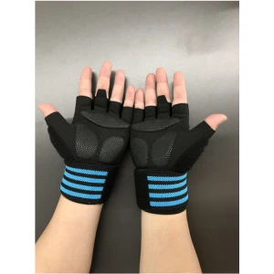 Half-Finger Anti-Slip Adjustable powerlifting wrist wraps Workout Gloves Gym Weight Lifting gloves