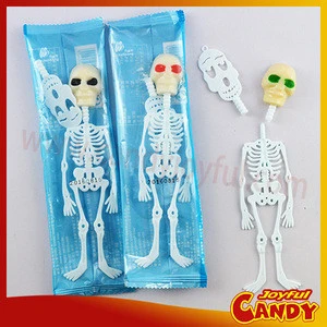 Halloween skelenton small candy toy
