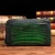 Import Handcrafted Alligator Leather Zipper RFID  Long Wallet, Business Hand Clutch Phone Holder from China