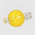 Handmade Stained glass Honeycomb shape smoking Pipe Cover High temperature resistant glass smoking accessories Glass Oil Cap