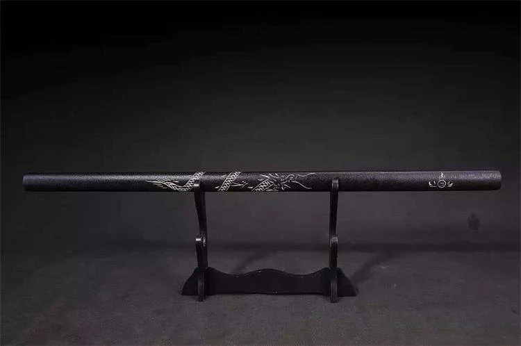 handmade straight blade samurai katana  dragon swords ss104