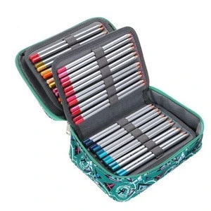 Handy stationery Oxford Colored Elastic Pencil Bags Large 36 Slots Pencil Organizer
