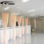 hanging shower curtain rail with suspension poles