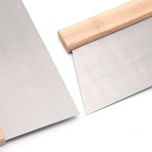 Hardware wooden handle square shape flexible putty scraper filling blades floor scraper