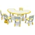 (HC-2506) Competitive cheap kindergarten school desk prices children mdf furniture desk chair Used daycare furniture