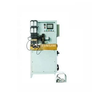 Heat exchanger refrigerator condenser evaporator copper and aluminum tube pipe resistance welder machine