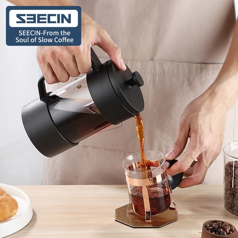 Heat-resistant Food Grade Coffee Press BPA-Free  Eco-friendly Modern French Press Coffee Maker
