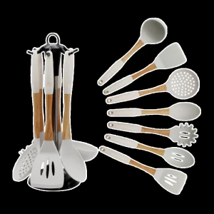 Heat-Resistant Silicone Kitchen Tools Cooking Utensil Set-Solid Silicone Kitchen Cooking Tools/New Silicone Kitchen Products