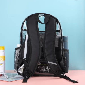 Heavy duty school clear transparent pvc backpack