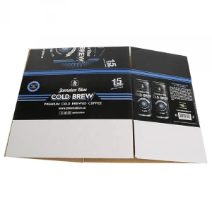 Hgh quality custom black corrugated RSC caron box work home packing products