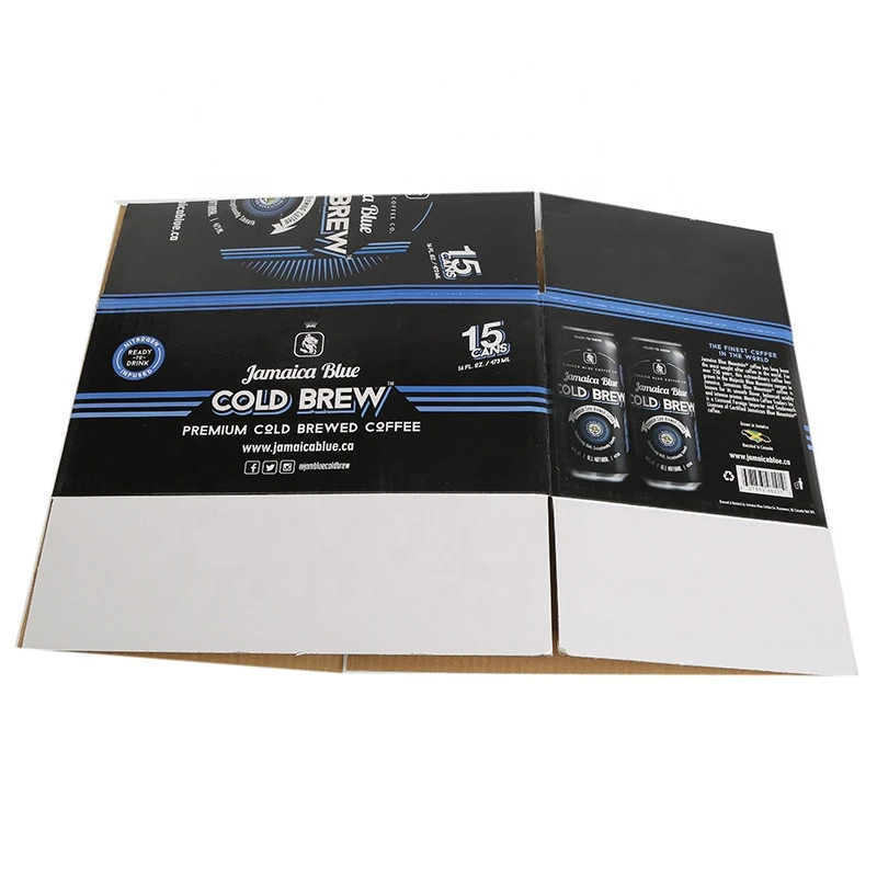 Hgh quality custom black corrugated RSC caron box work home packing products