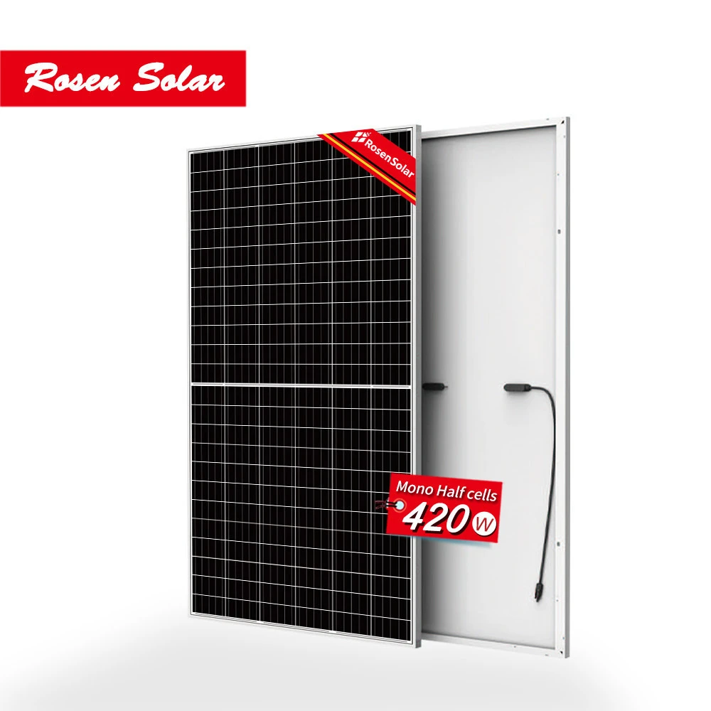 High Efficiency Mono perc Half Cut Cell Solar Panel 420W 430W For Solar PV Project