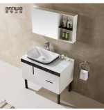 High-end modern bamboo pvc bathroom vanity cabinets for sale