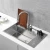 Import High end modern kitchen designs stainless steel 304 double bowl apartment size kitchen sinks from China