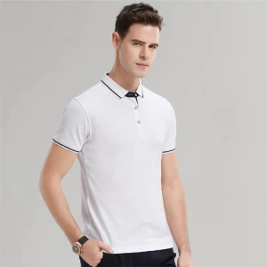 high end striped rugby wholesale men polo baggy t shirt with custom logo