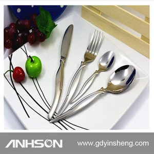 High grade attractive and durable design with wooden box 72 pcs flatware set