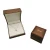 Import High-grade curved edge jewelry ring box packaging PU leather gift box Custom logo from China