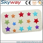 High quality anti-slip sucker backing wood grain best-selling pebble pvc bath mat