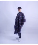 high quality anti static waterproof polyester classic personalized  barber hair cut paint capes
