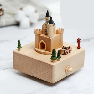 High quality Creative music box wooden music box Carousel music box Childrens Day Valentines Day gift birthday gift