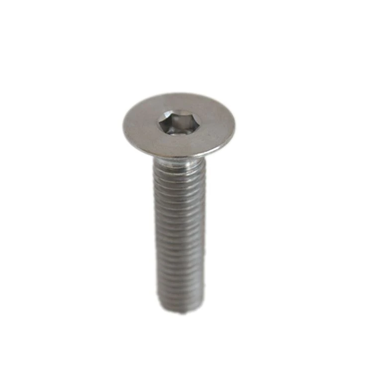 High quality DIN7991 M6x30 hexagon socket countersunk head GR5 Ti-6al-t titanium bolts screws