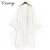 Import high quality elegant white lace beach wedding wrap dress from China