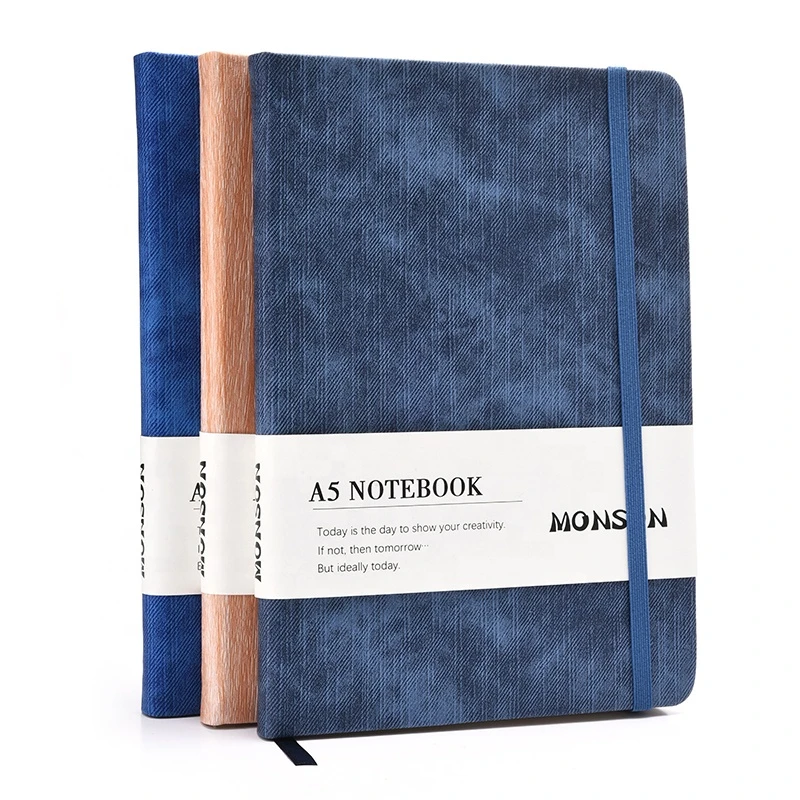 High Quality Factory Price Pu Leather A5 Hardcover Notebook with Inner Pocket