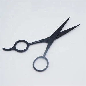 High quality men beard grooming stainless steel beard scissors black