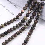High quality Natural flower jade stone beads loose gemstone beads for jewelry making (YSA022)