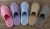 Import High quality new mixed color fiber linen slippers hotel supplies wholesale from China