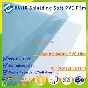 high quality pvc decorate window film reusable soft pvc film