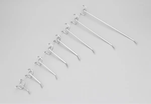 High quality supermarket &amp; store metal pegboard display hooks various sizes available