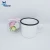 Import High Quality White Sublimation Enamel Mug With Black Edge 12OZ 350ml Custom Logo Print Drinkware from China